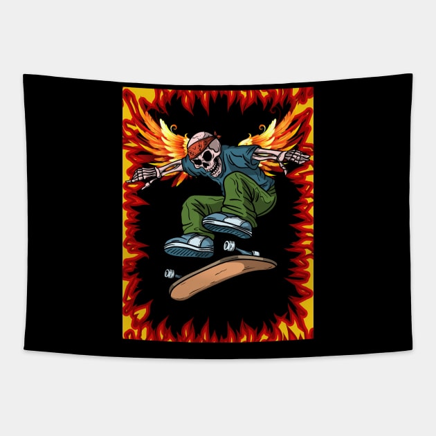 SKATER JUMP Tapestry by zackmuse1