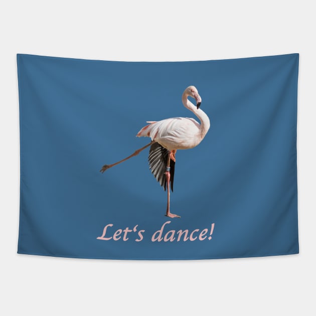 Let's dance flamingo Tapestry by Naturelovers