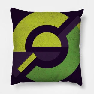 Geometric minimal sport superhero green Pillow