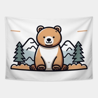 Bear in the Woods Tapestry