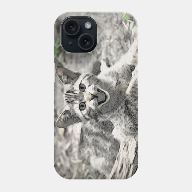 Wild cat / Maléa is looking for the goblin - children's book WolfArt Phone Case by RaphaelWolf