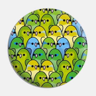 Too Many Birds!™ Parrotlet Squad Pin