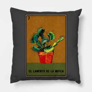 Vintage Mexican Venus FlyTrap Loteria Pillow