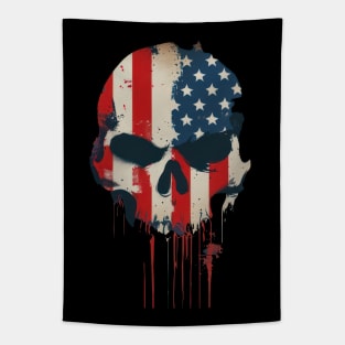 USA Skull Flag Tapestry