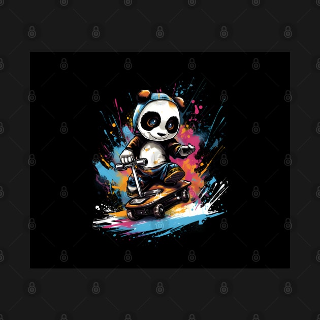 Skate Panda by ArtWearSplash