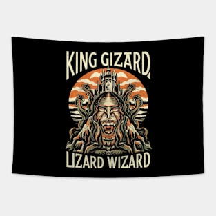 Lizard Wizard Tapestry