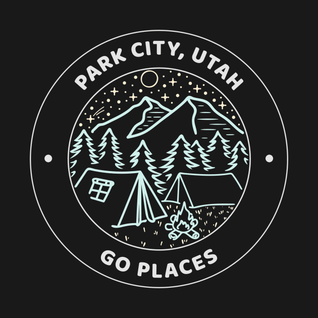 Park City, Utah Camping by Mountain Morning Graphics