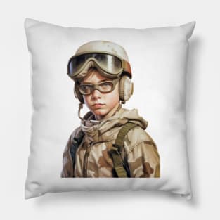 Innocent Valor: The Courageous Journey of a Young Soldier Pillow