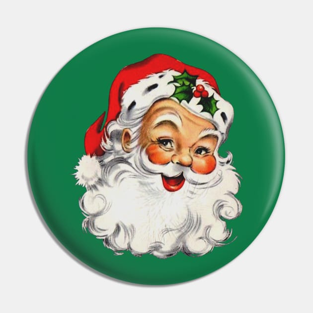 Vintage Santa Pin by dowtij