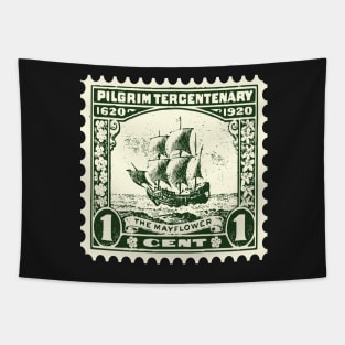 Mayflower - Pilgrim Tercentenary Stamp Tapestry