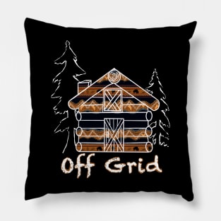 Off Grid Rustic Cabin Pillow