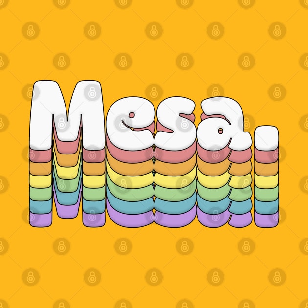 Mesa // Retro Typography Design by DankFutura