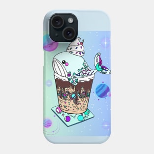 Galaxy Frappe Whale (green/blue) Phone Case