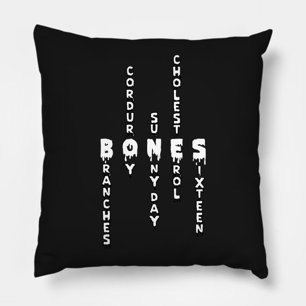 TeamSESH Bones Pillow by truba1950