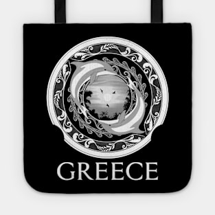 Greek Dolphin twins Tote