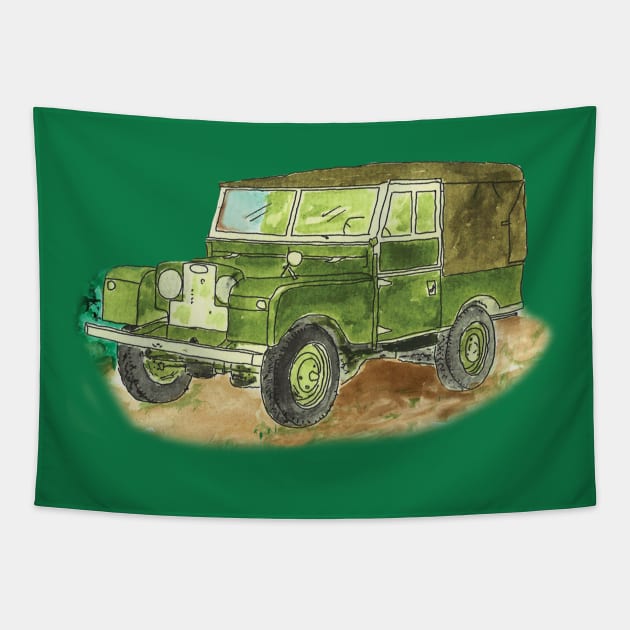 seris one Land rover Tapestry by Coppack