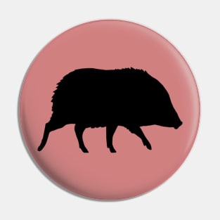 Javelina Silhouette Pin