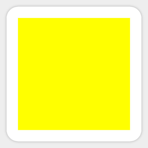 Bright Fluorescent Yellow Neon Neon Yellow Sticker Teepublic