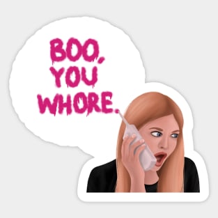 Mean Girls Boo You Whore Vinyl Waterproof Stickers