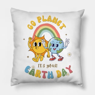 Go Planet Its Your Earth Day Pillow