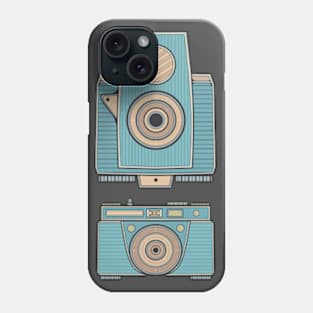 Blue Vintage Camera Phone Case