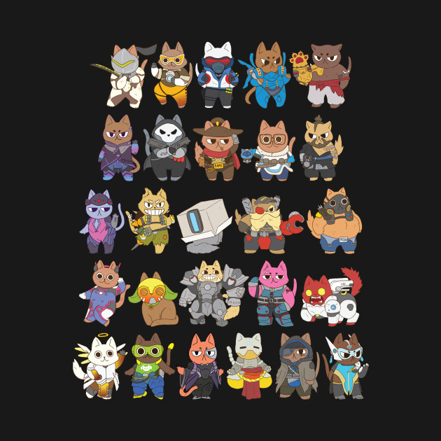 overwatch cats overwatch long sleeve t shirt teepublic overwatch size