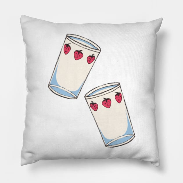 Nana anime strawberry glasses Pillow by little-axii