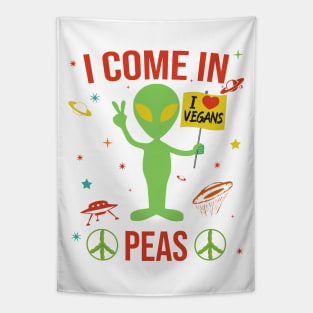 I come in Peas Tapestry