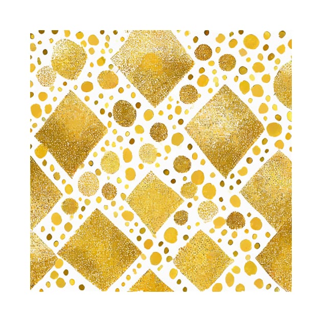 Geometric golden pattern by mooonthemoon