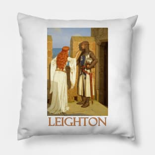 The Shadow by Edmund Leighton Pillow