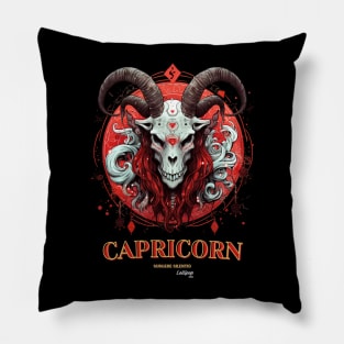 Dark Zodiac Capricorn: The Silent Ascendancy Pillow