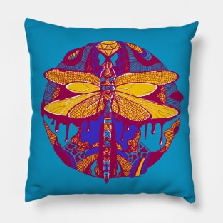 Triad Circle of the Dragonfly Pillow