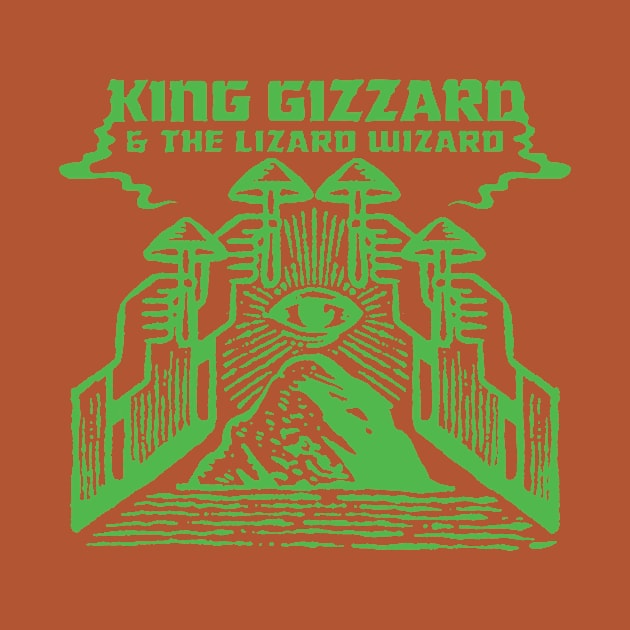 King Gizzard Lizard Wizard Mushroom Eye by Moderate Rock