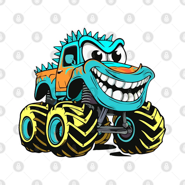 Cute Monster Trucks by Wear & Cheer