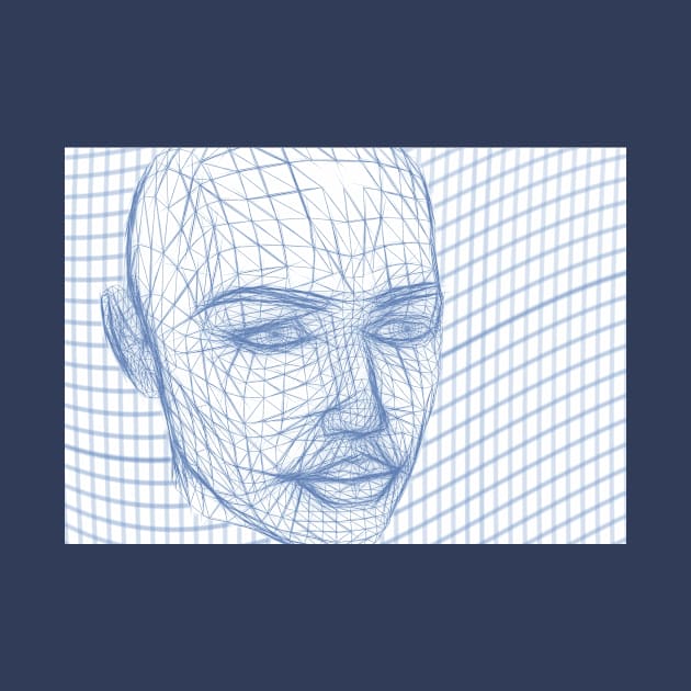 wireframe face by brighter bolder louder