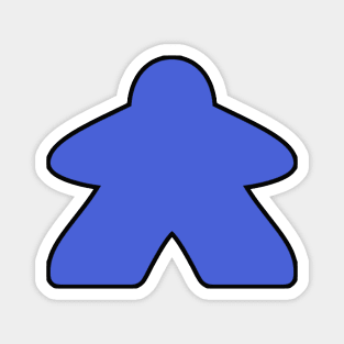 Blue Meeple Magnet