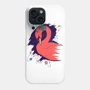 Retro Triad Swan Among The Stars Phone Case