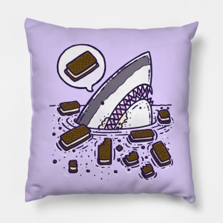 Ice Cream Sandwich Shark Pillow