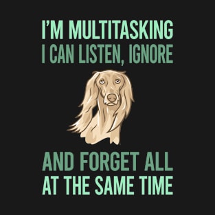 Multitasking Saluki 01 T-Shirt