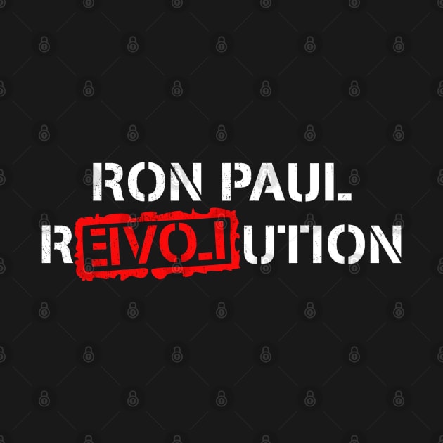 Ron Paul Revolution Black Vintage by Flippin' Sweet Gear