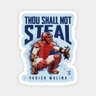 Yadier Molina Thou Shall Not Steal Magnet