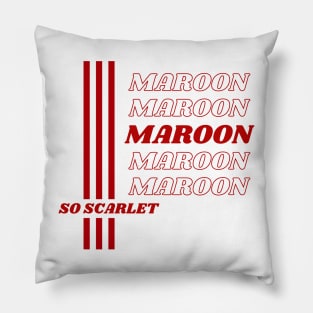 So Scarlet Pillow