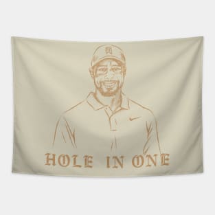 Tiger Woods Hole in One Tapestry