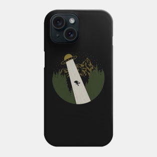 Bigfoot UFO Abduction Phone Case