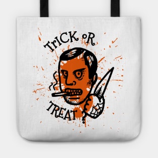 Halloween Trick Or Treat Horror knife Tote