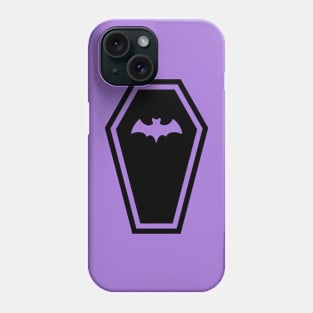 Black Bat Coffin Vampire Stylings Phone Case