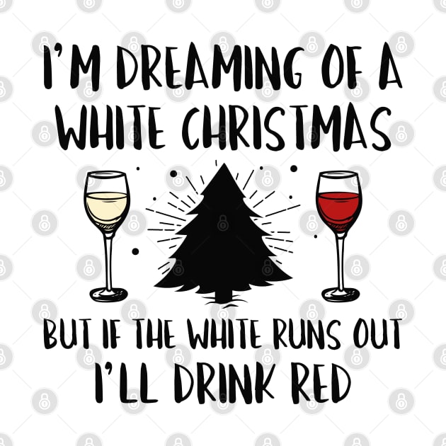 White Christmas Wine by LuckyFoxDesigns