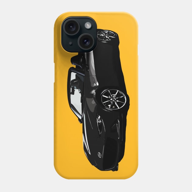 Miata MX5 IV BLACK Phone Case by CharlieCreator