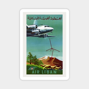 Air Liban Lebanon Vintage Poster Magnet