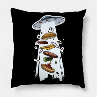 Abducted Burger Pillow